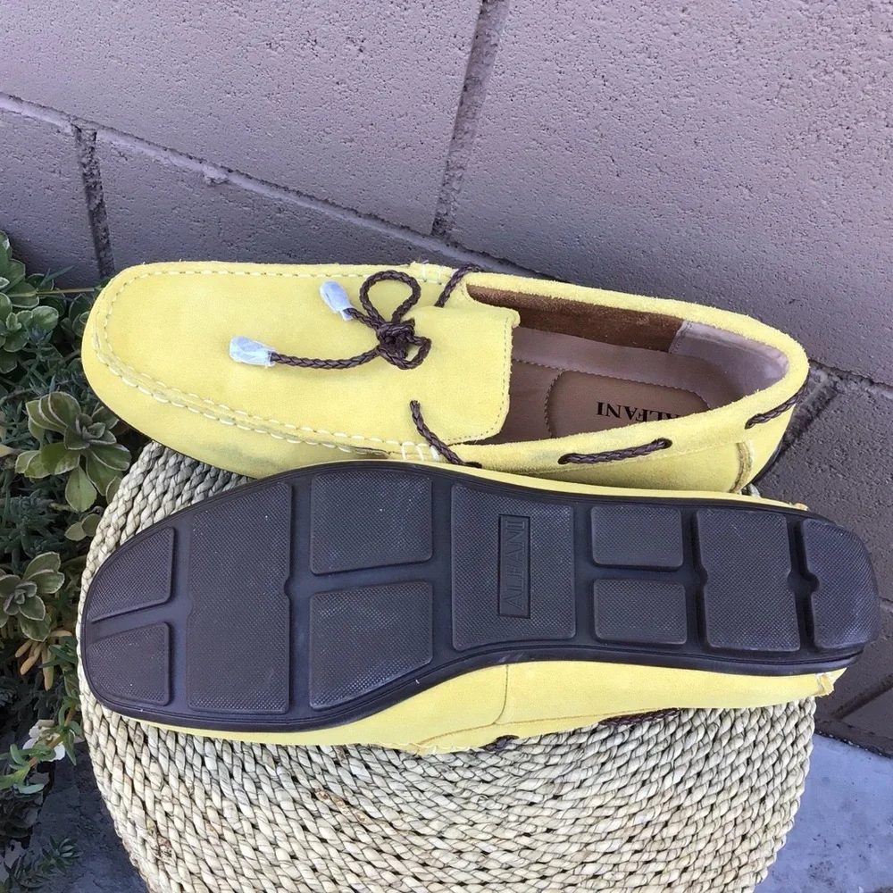Alfa I Leather Suede Slip On Shoes